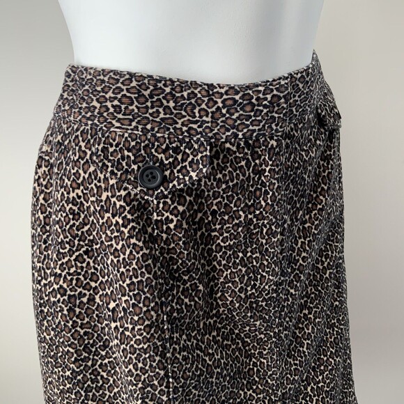Talbots Animal Print Skirt Stretch Hong Kong A-line 8 - Picture 8 of 8
